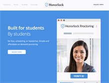 Tablet Screenshot of honorlock.com